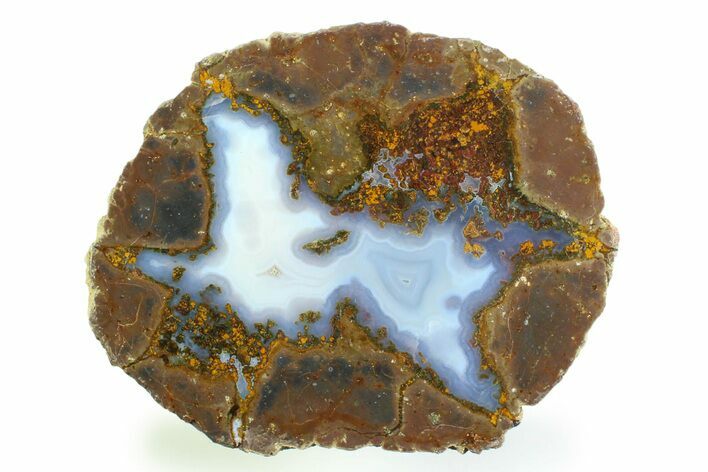 Colorful Polished Thunderegg Half - Nevada #337806
